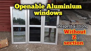 Aluminum Openable Window Without Z Section Cheapest Stronger 100% Guaranty