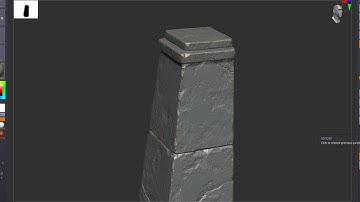 [Game Graphics]Zbrush Brick Wall Sculpting