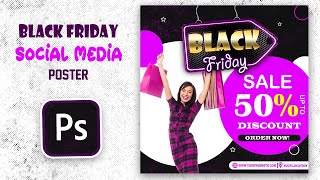 Black Friday Social Media Post | Photoshop Tutorial