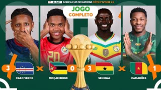 Thumbnail for CABO VERDE 3X0 MOÇAMBIQUE | SENEGAL 3X1 CAMARÕES JOGOS COMPLETOS | COPA AFRICANA DE NAÇÕES 2023