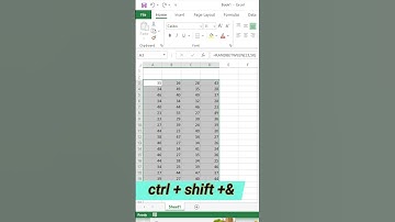 border in excel excel tips #excel2021