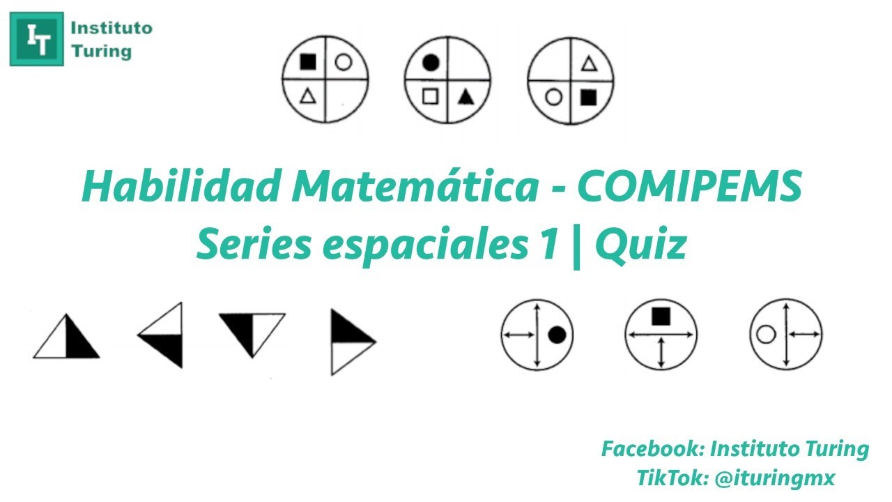 Habilidad Matemática - Series espaciales 1 | Quiz(COMIPEMS) - YouTube
