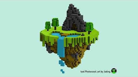 Photovoxel - Floating island timelapse