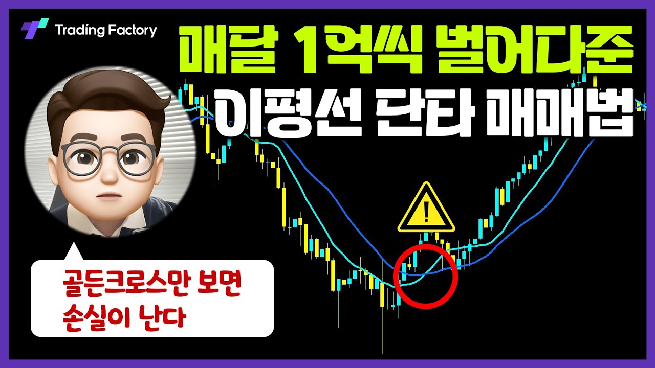 골든크로스만 믿다 손실난다? 단타 고수의 HMA 이평선 실전 매매법