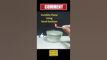 Invisible Flame Experiment | Science Magic Trick #shorts