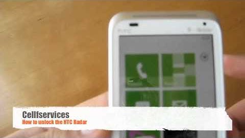 How to Unlock HTC Radar 4G - AT&T, T-mobile, Bell, Rogers, Telus, O2, Vodafone, 3 Hutch