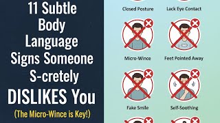 11 Subtle Body Language Signs Someone Secretly DISLIKES You (The Micro-Wince is Key!)