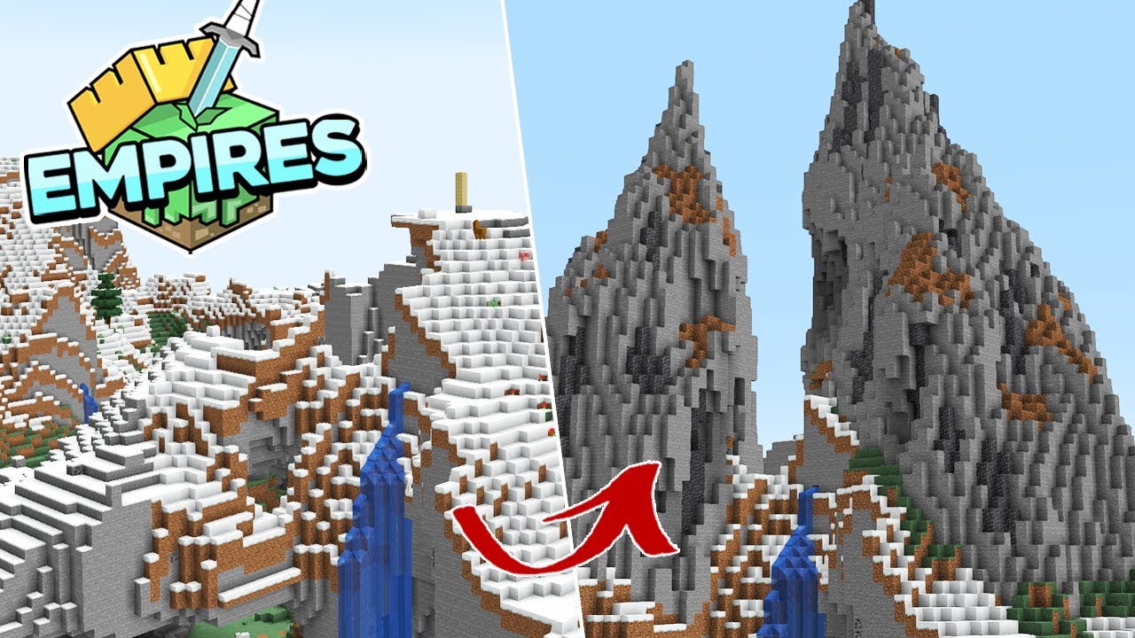 Empires SMP : I Built an Entire Mountain in One Day : Minecraft 1.17 ...