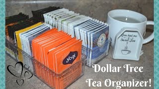 Dollar Tree Diy Tea Organizer Idea How To Organize Tea Idea