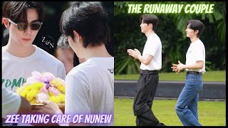 [ZeeNuNew] ZEE TAKING CARE OF NUNEW During Zomvivor | The runaway couple
