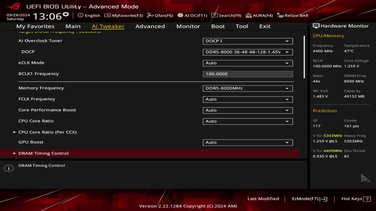 DDR5-8000 XMP Profile enable on ASUS ROG STRIX X670E-F GAMING WIFІ