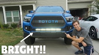 Installing a HIDDEN BUMPER LIGHT BAR for my 3RD Generation TOYOTA TACOMA!