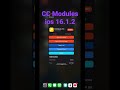 CcModules Pro 😍 ios 16.1.2 (Palera1n Jailbreak).