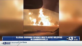 Strong winds create wildfire risk in Kentucky