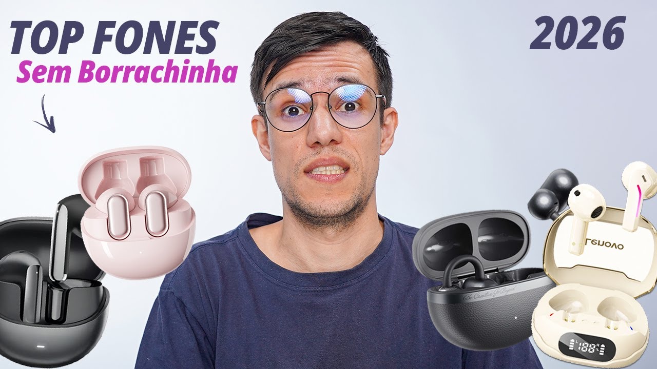 Top 4 Melhores FONES sem Borrachinha 2026 - Qual VALE mais a PENA ...