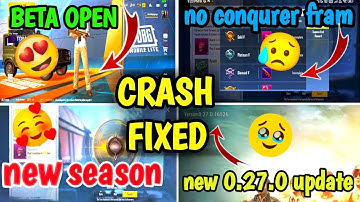 Finally Pubg Lite 0.27.0 Open | Pubg Lite Crash problem fix! New Season 22 Unlock🥰 #pubglitecrashfix