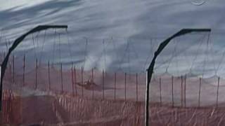 Play video: Lanning hits fence hard in Kitzbuhel