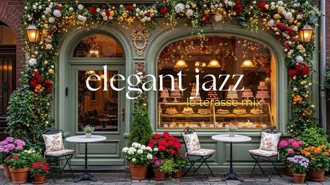 OUTDOOR JAZZ AMBIENCE | SLOW TERRACE COFFEE MOMENTS 🌿🎷 | RELAX