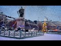 Stockholm Walks: Snow, winter lights, gushing stream, skating rink &amp; NK Christmas Windows.