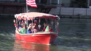 2022 4th of July electric boat parade on Lake Lincoln, Stockton on Sunday , July 3, 2022