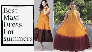 Summer maxi dress haul & review || 2020 online best 3rd kurti