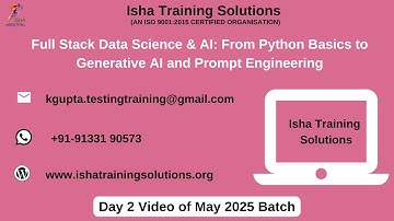 AI & ML Unlocked Day2 On 21st May 2025. Pls contact or WhatsApp us on +91-9133190573 to enroll.