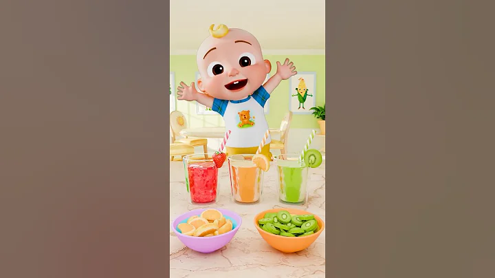 Let’s Make Colorful Fruit Juice! 🍓🧃 #cocomelon  #shorts