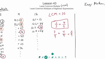 Lesson 43 LCM