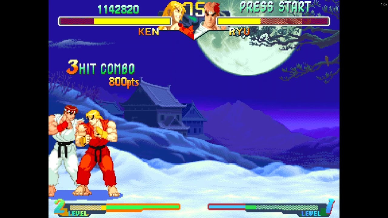 KEN — Flames of Fighting Spirit! | Street Fighter Alpha 2 Retro Gameplay