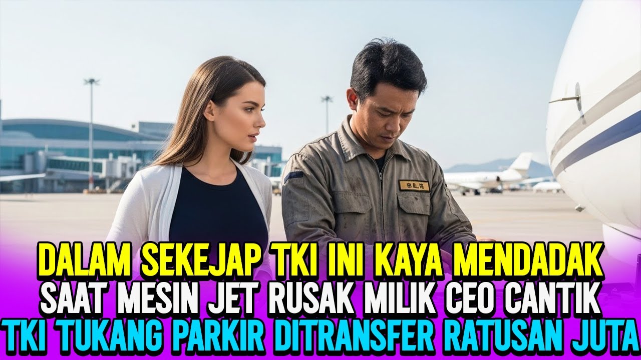 GEMPAR‼️HANYA TKI INI YANG BISA MEMBENARKAN MESIN JET PRIBADI CEO CANTIK IA DITRANSFER RATUSAN JUTA