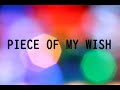 PIECE OF MY WISH 今井美樹/cover ピアノ弾き語り