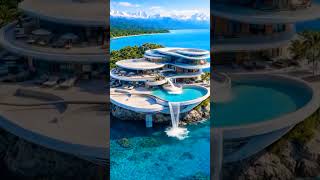 Building a Massive Island Base (Satisfying Evolution) 🛠️⚡ #scary #aishorts #weirdfeeling #weirdness
