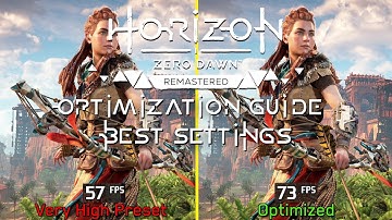 Horizon Zero Dawn Remastered | OPTIMIZATION GUIDE | Every Setting Tested | Best Settings