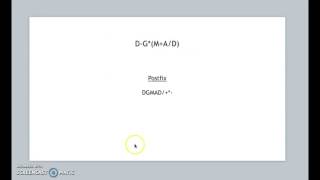 Postfix & Stack Diagram