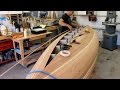 Closing hull on cedar strip canoe