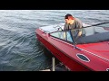 Fast boat  idle and take off  700 hp