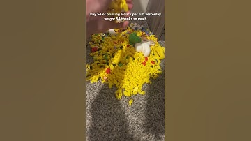 Day 54 of printing a duck per sub #subscribe #3dprinting #thankyouforwatching #duck