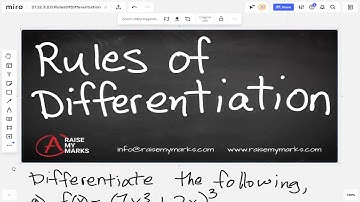 Rules Of Differentiation