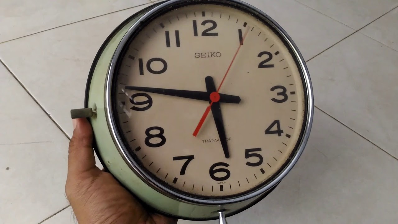 Review Vintage Marine Wall Clock Seiko Japan - YouTube