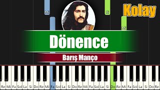 Barış Manço - Dönence - Kolay Piyano - Nasıl Çalınır Resimi