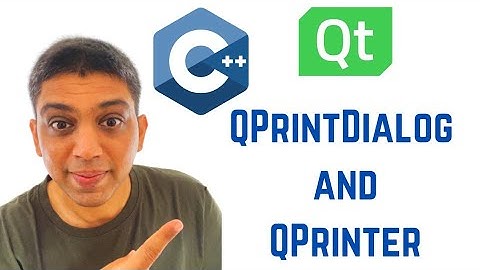 Qt Tutorials For Beginners - QPrintDialog and QPrinter