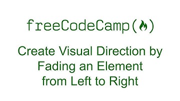 Applied Visual Design - Create Visual Direction by Fading an Element from Left to Right