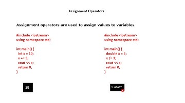 CPCT-Module 1 - Lecture 4- Operators in C++