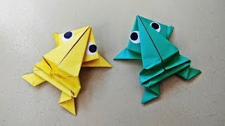 Origami jumping frog : how to make a paper that jumps high | crfats
subscribe here https://www./c/craftastic learn origam...