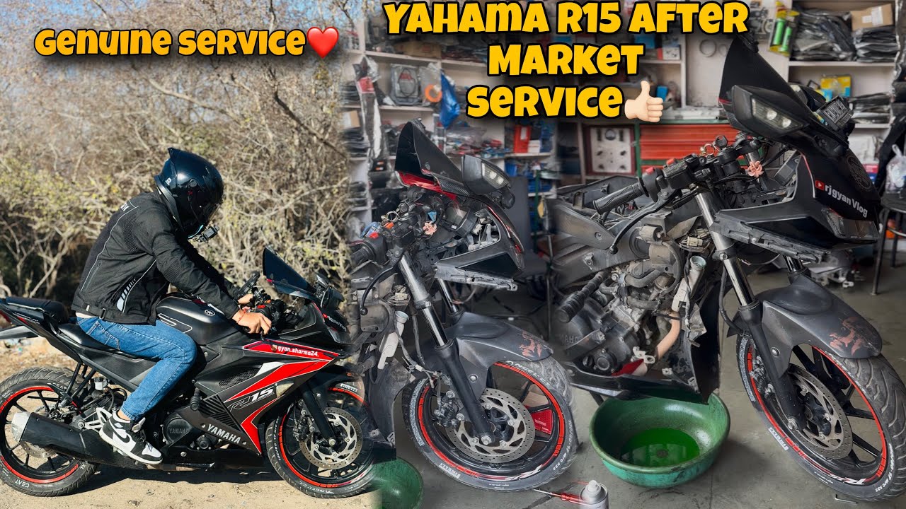 Yahama R15 After Market service👍🏻 And Genuine service ❤️