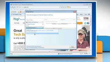 How to delete the manually installed Internet Explorer® 8 add-ons from a Windows® 7-based PC