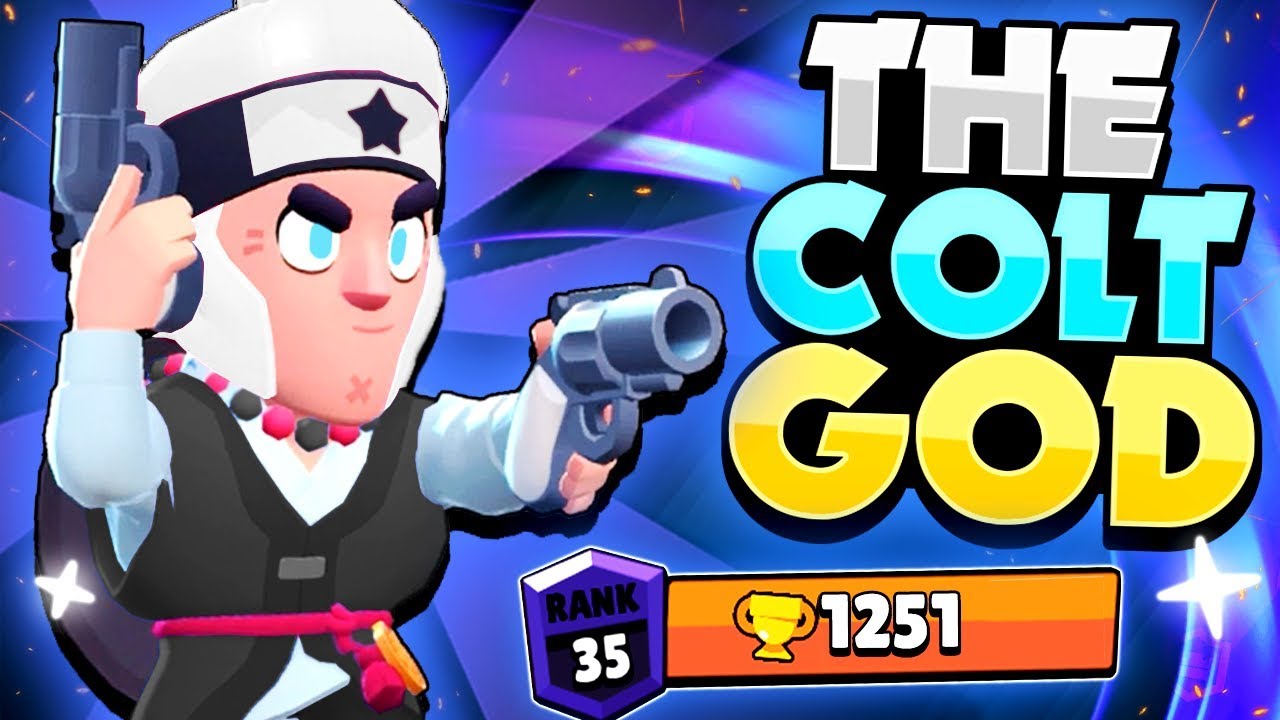 The Colt God The Pro Player Pushed To Rank 35 1251 Trophies Brawl Stars Youtube - brawl stars colt boots