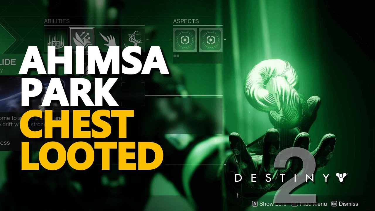 Striders Chest Ahimsa Park chest looted Destiny 2 Strider - YouTube