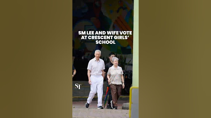 SM Lee and wife vote at Crescent Girls’ School