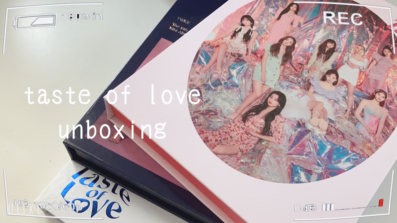 TWICE】taste of Love 3形態開封⸜❤︎⸝‍ シンナラ特典 - YouTube